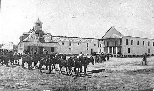 Morning turnout at Main Stockade - early 1900's