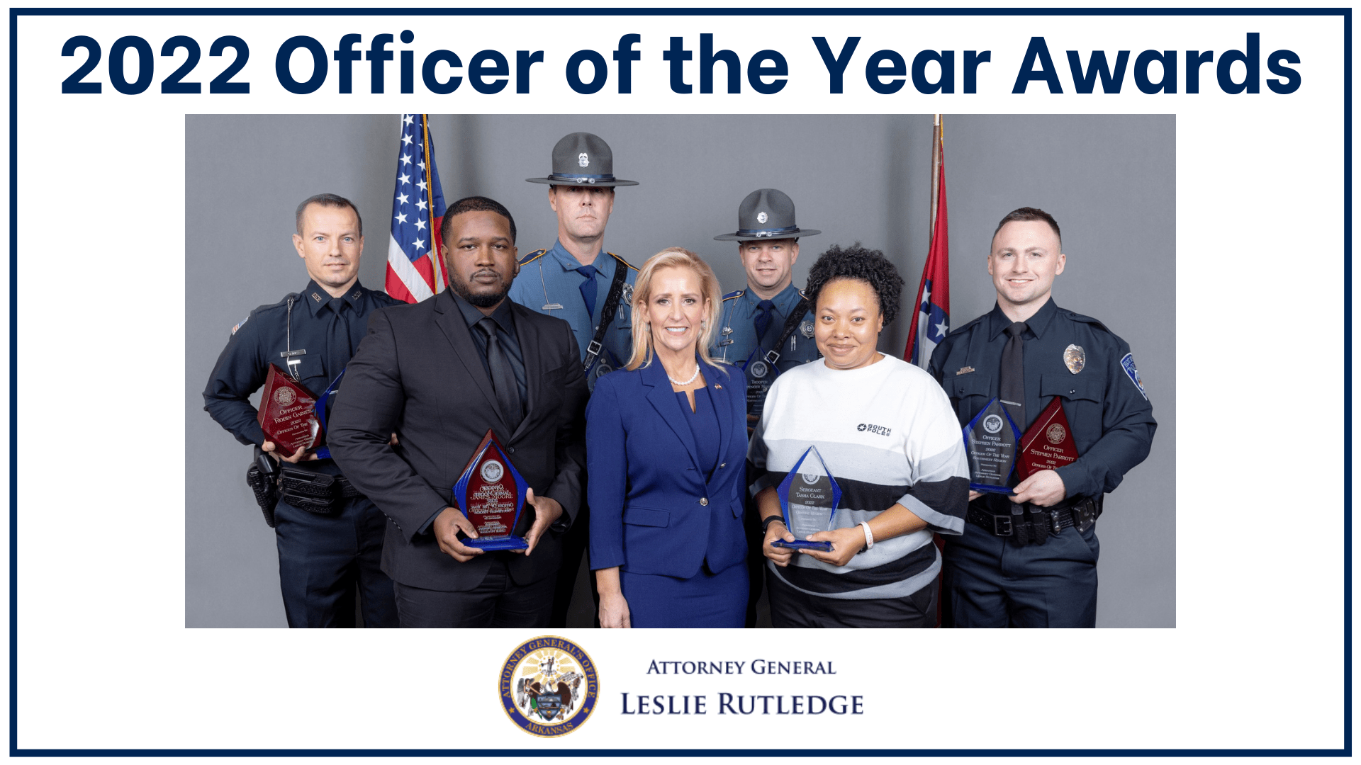 2022 Officer of the Year Award Winners